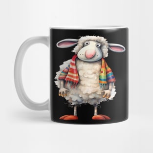 Whimsical Cute Happy Sheet Mug